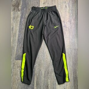 Men’s Medium Nike Dri-FIT KD Gray and Green Athletic Pants/Basketball Sweatpants
